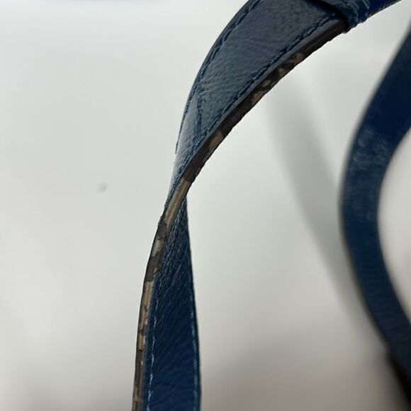 COACH ASHLEY Signature C Cloth Satchel shoulder bag Ivory/Peacock cross body - Picture 9 of 16